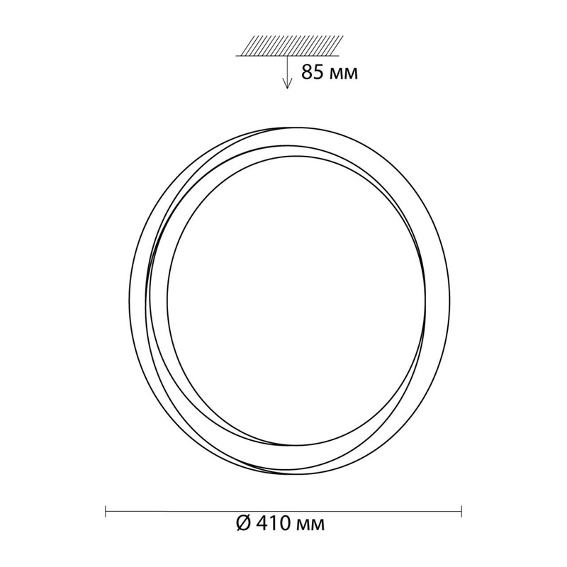 3030/DL TAN SN 000 Светильник пластик/белый LED 48Вт 3000-6300K D410 IP43 пульт ДУ/ LampSmart BIONIC 2