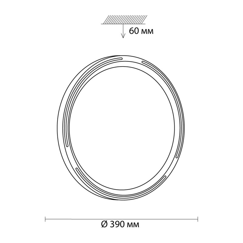 3028/DL COLOR SN 000 Светильник пластик/бел LED 48Вт 3000-6300K D390 IP43 пульт ДУ/RGB/LampSmart SLOT 2