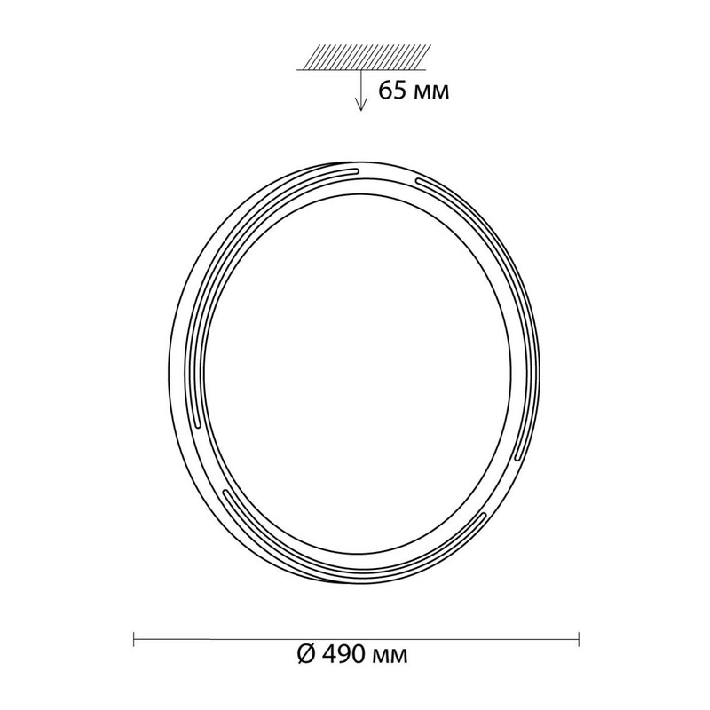 3028/EL COLOR SN 223 Светильник пластик/бел LED 72Вт 3000-6300K D490 IP43 пульт ДУ/RGB/LampSmart SLOT 2