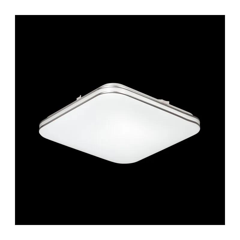 3020/DL TAN SN 213 Светильник пластик/хром LED 48Вт 3000-6300K 435х435 IP43 пульт ДУ/ LampSmart LONA 4