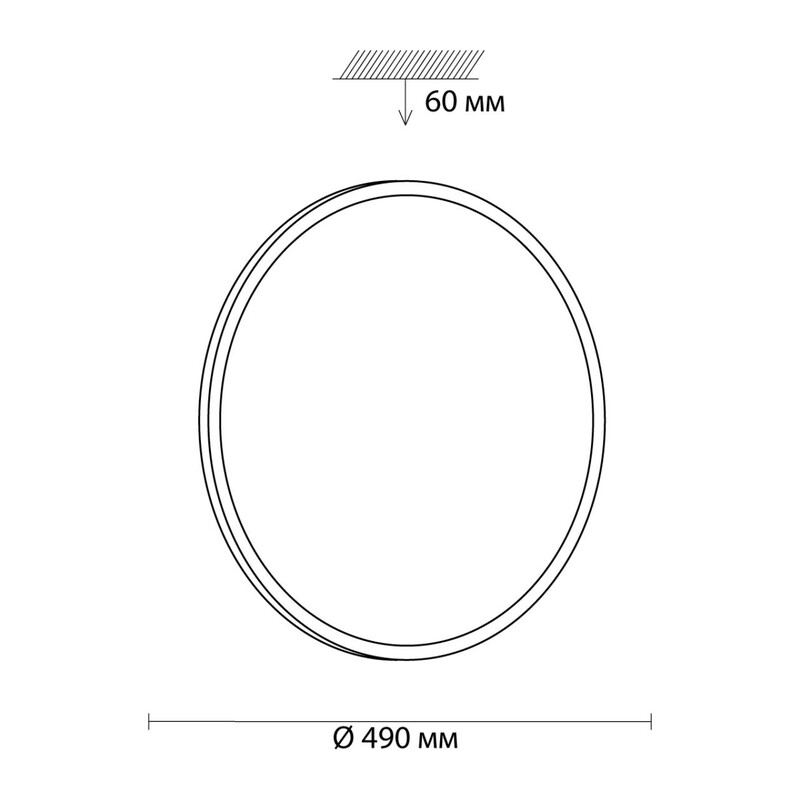 3008/EL TAN SN 220 Светильник пластик/никель LED 72Вт 3000-6500K D490 IP43 пульт ДУ/ LampSmart PARTIAL 2