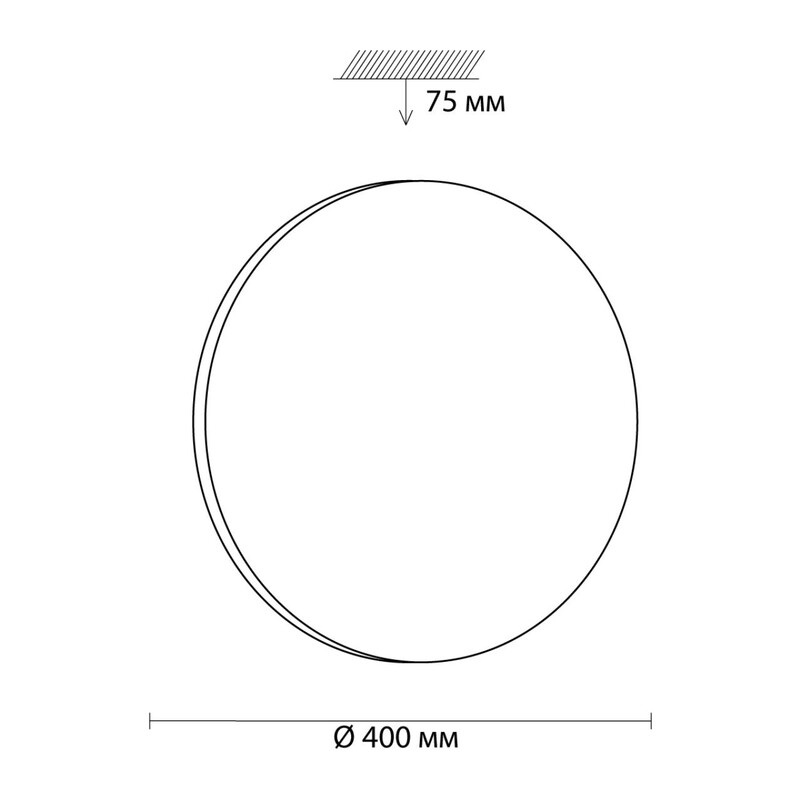 3017/DL PALE SN 218 Светильник пластик/белый LED 48Вт 4000K D400 IP43 SIMPLE 2