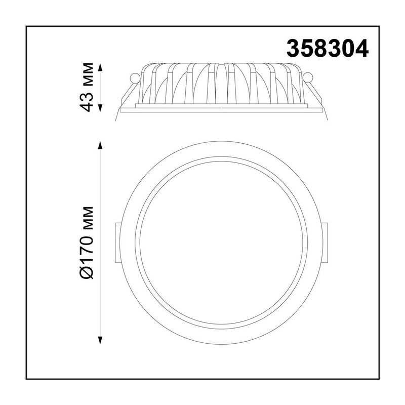 358304 SPOT NT19 555 белый Встраиваемый св-к (драйвер в комплект не входит) IP44 LED 3000K 20W DRUM 2