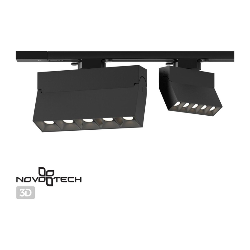358324 PORT NT19 234 черный Светильник трековый однофазный трехжильный IP33 LED 4000К 25W 110-265V EOS