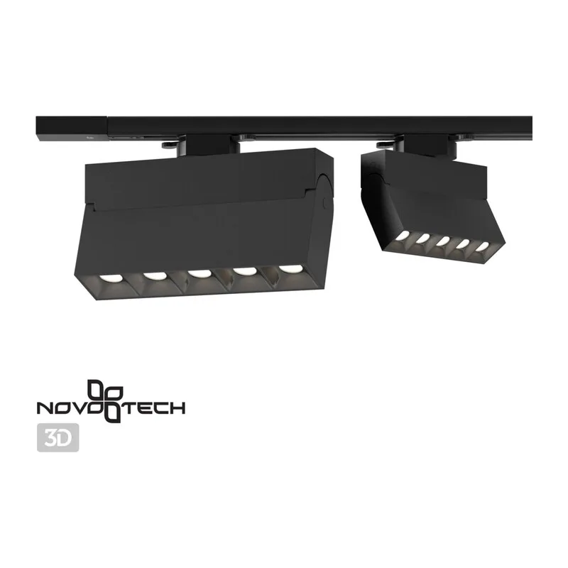 358324 PORT NT19 234 черный Светильник трековый однофазный трехжильный IP33 LED 4000К 25W 110-265V EOS 3