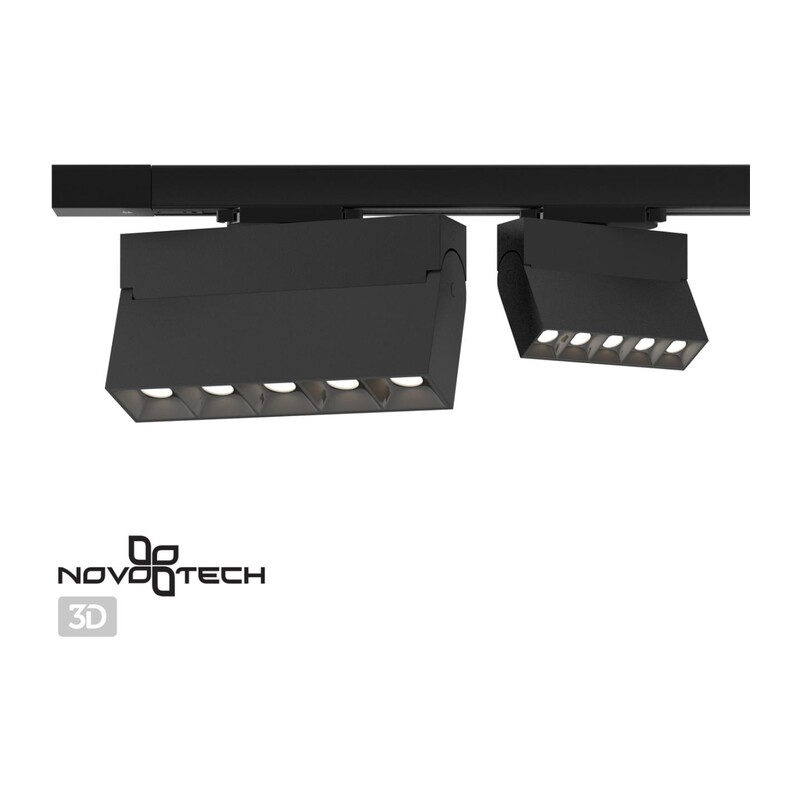 358327 PORT NT19 318 черный Трехфазный трековый свтильник IP33 LED 4000К 13W 110-265V EOS