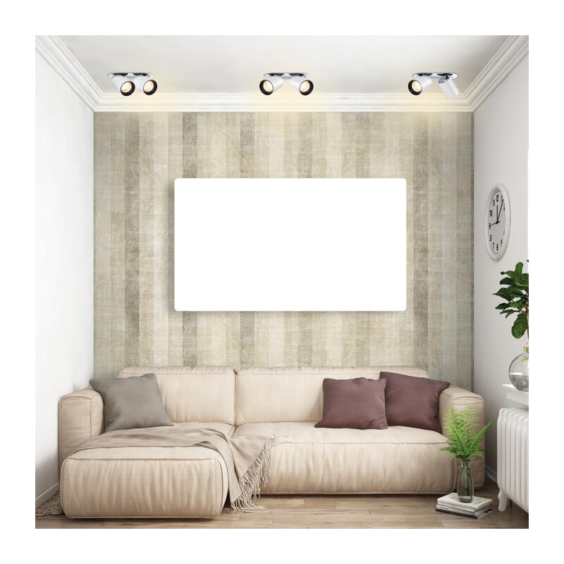 358341 SPOT NT19 528 белый/черный Встраиваемый светильник IP20 LED 3000К 24W 220V LANZA 3