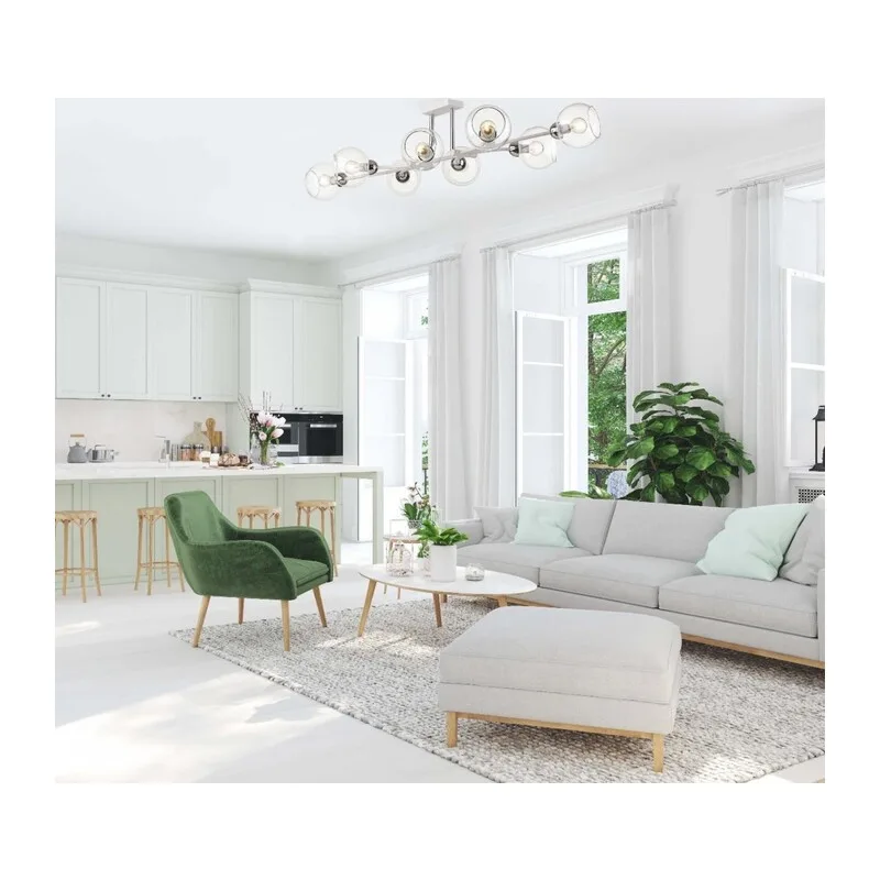 4517/8C MODERNI LN26 222 белый, хром Люстра потолочная E14 8*40W 220V ALANA 3
