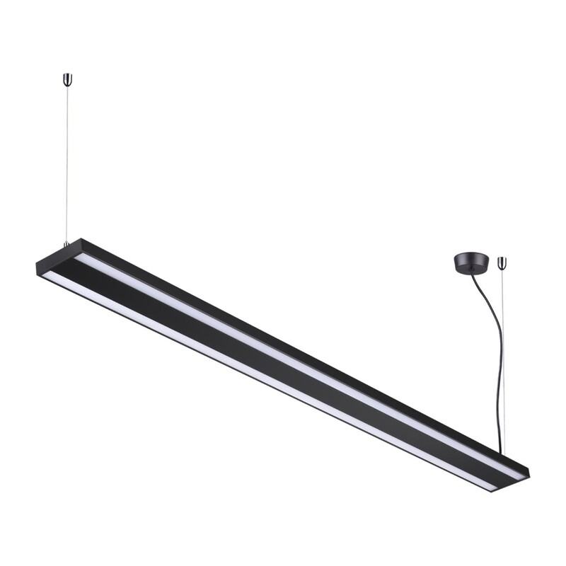 358446 OVER NT20 346 черный Подвесной светильник IP20 LED 40W вниз + 20W вверх 100-277V ITER 2