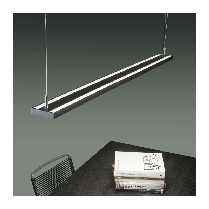 358446 OVER NT20 346 черный Подвесной светильник IP20 LED 40W вниз + 20W вверх 100-277V ITER 3