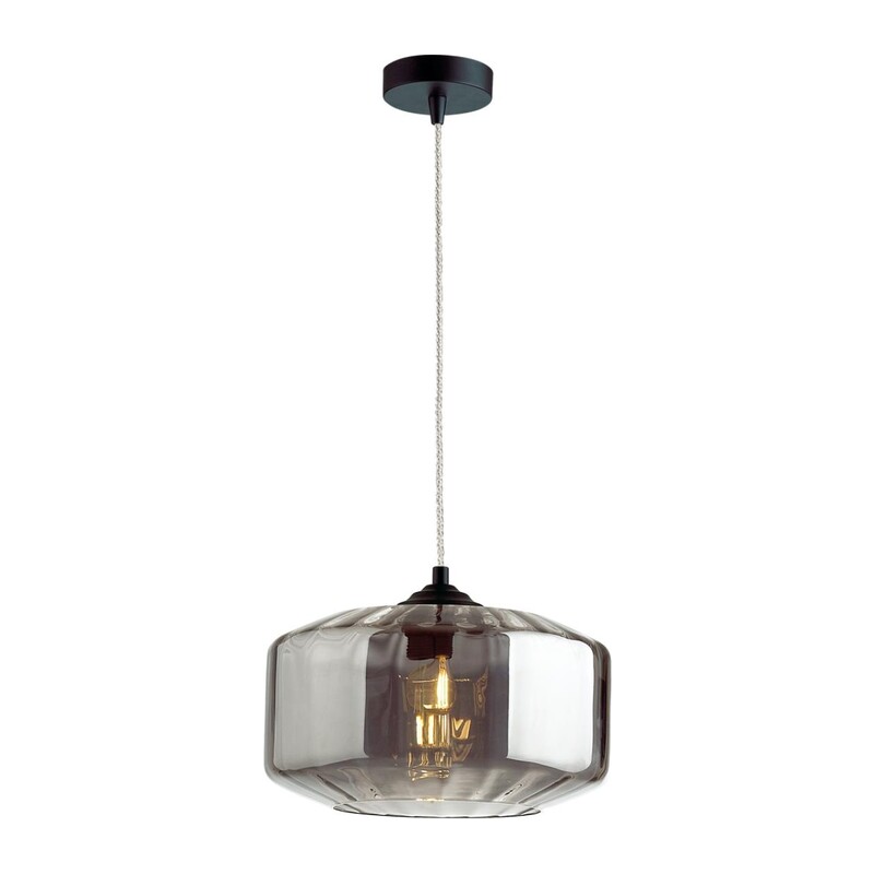 4746/1 PENDANT ODL21 409 дымчатый/черный Подвес E27 60W BINGA