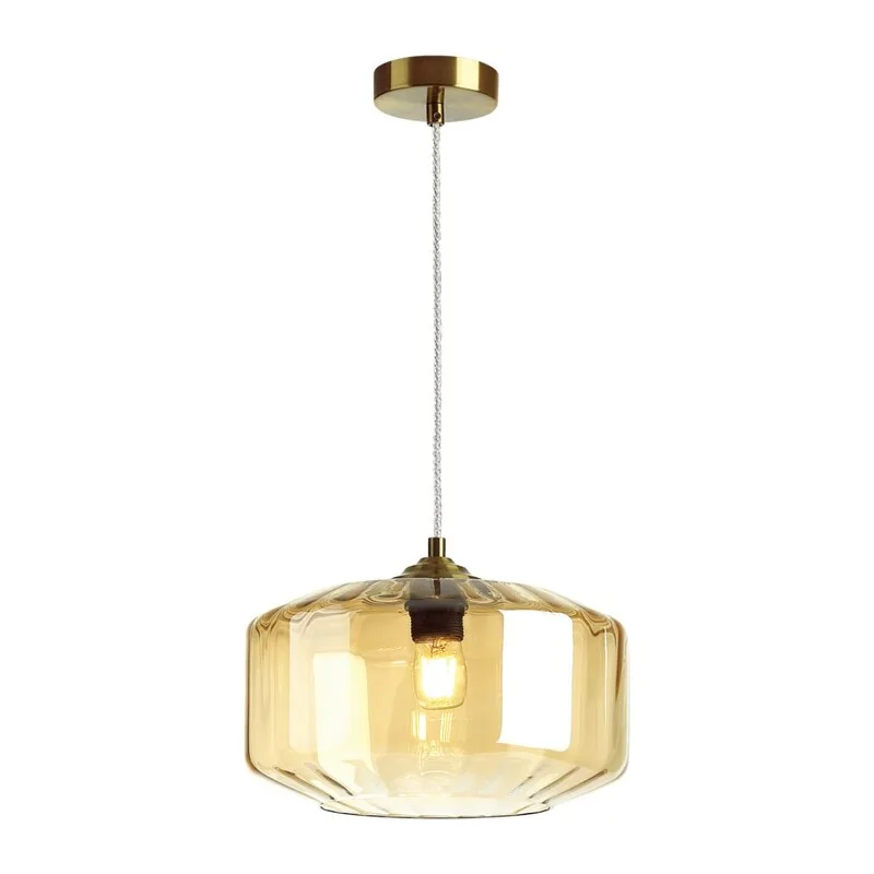 4747/1 PENDANT ODL21 409 янтарный/бронзовый Подвес E27 60W BINGA