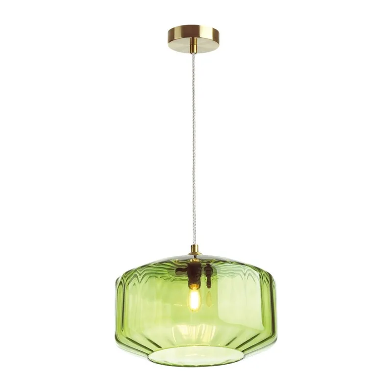 4783/1 PENDANT ODL21 409 зеленый/бронзовый Подвес E27 60W BINGA