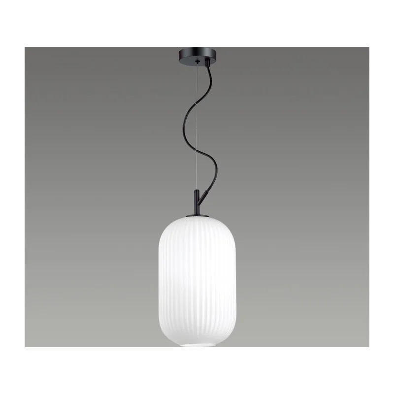 4751/1 PENDANT ODL21 411 белый/черный Подвес E27 60W ROOFI 2
