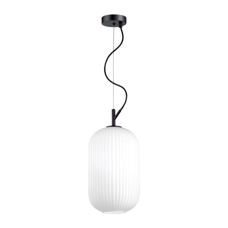 4751/1 PENDANT ODL21 411 белый/черный Подвес E27 60W ROOFI