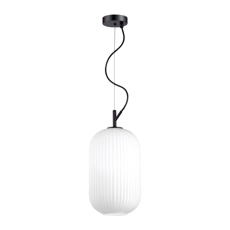 4751/1 PENDANT ODL21 411 белый/черный Подвес E27 60W ROOFI