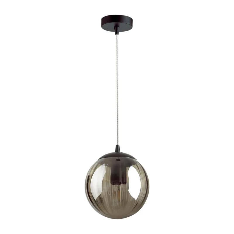 4757/1 PENDANT ODL21 353 дымчатый/черный Подвес E27 60W KATA