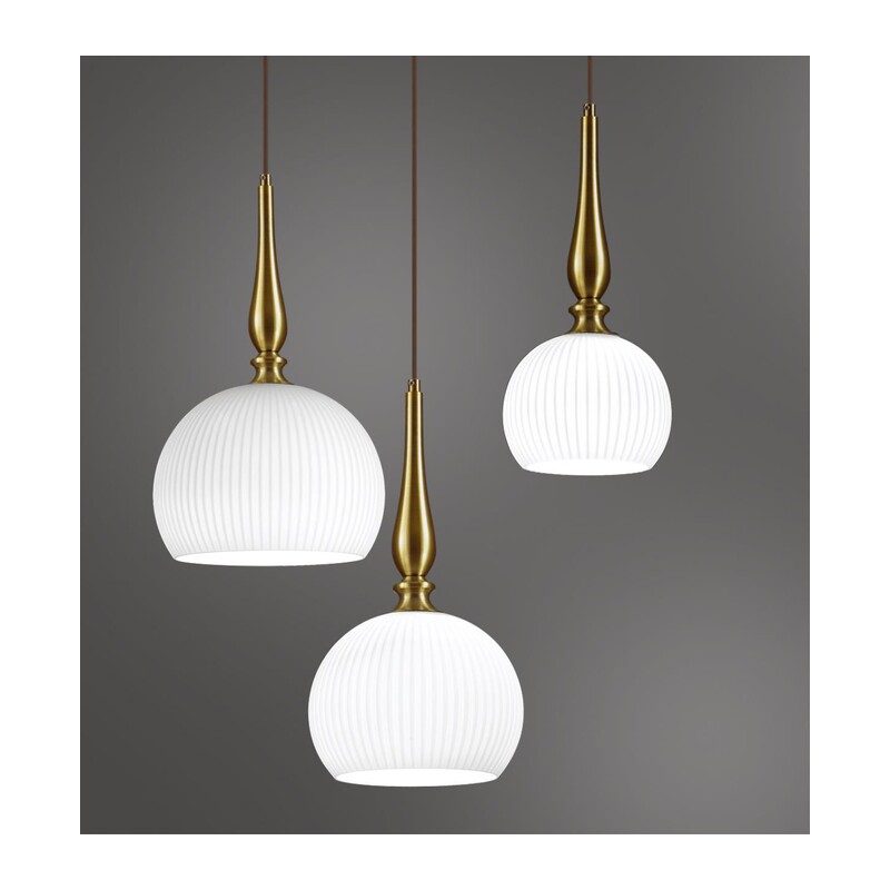 4765/1 PENDANT ODL21 413 белый/бронзовый Подвес E27 60W RUNGA 6