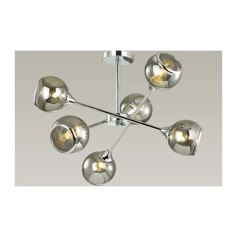 4530/6C COMFI LN21 000 хром, дымчатый Люстра потолочная E27 6*60W 220V SANDRA 2