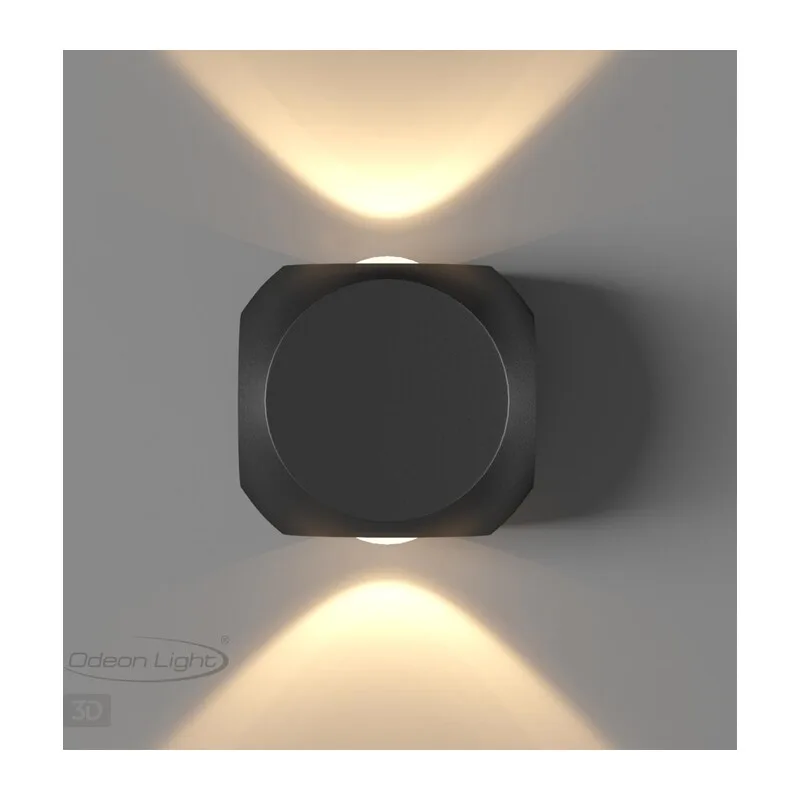 4222/4WL HIGHTECH ODL21 333 черн/металл Настенный светильник IP54 LED 4W 350Лм 3200K 70° MIKO 4