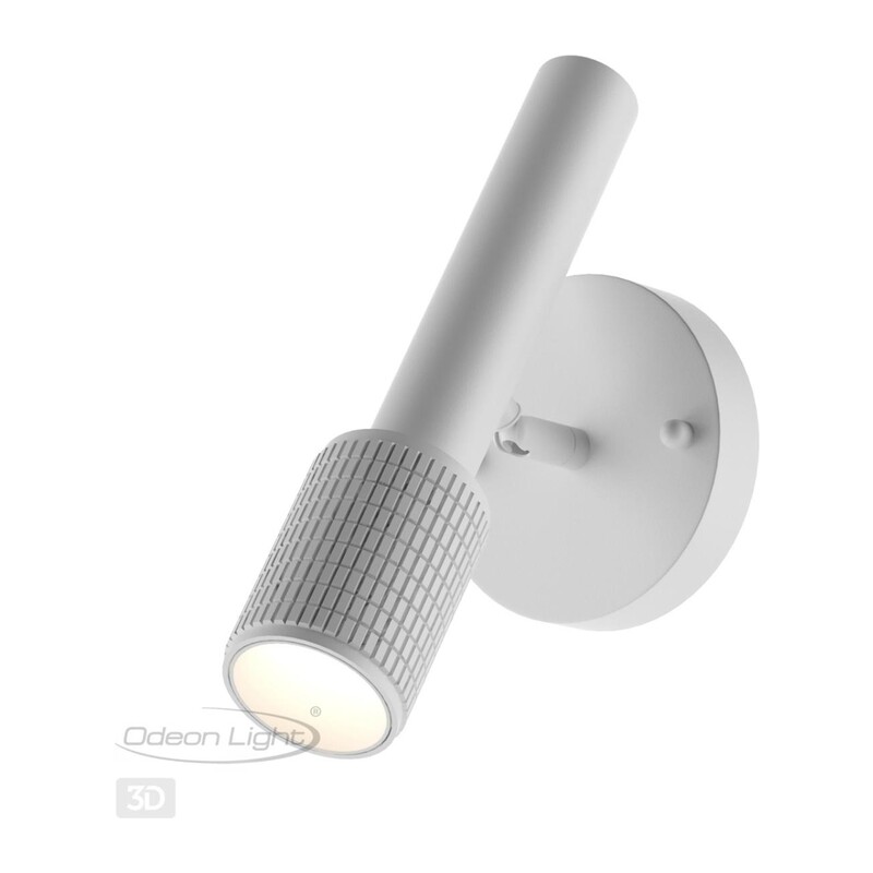 4239/1W HIGHTECH ODL21 321 белый/металл Настенный св-ник выкл на плафоне IP20 LED GU10 max 10W MEHARI 2