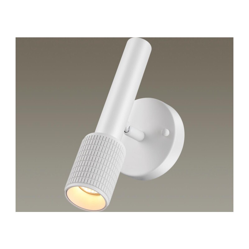 4239/1W HIGHTECH ODL21 321 белый/металл Настенный св-ник выкл на плафоне IP20 LED GU10 max 10W MEHARI 4