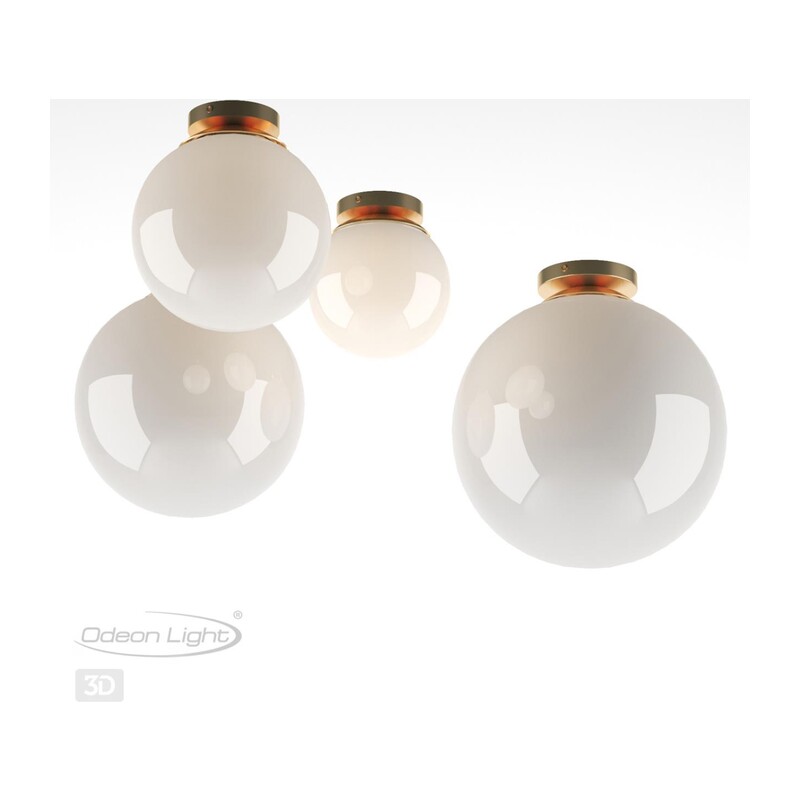 4248/1C HIGHTECH ODL21 505 золотист/металл/белый/акрил Потолочный светильник IP44 E27 LED max 9W BOSCO 2