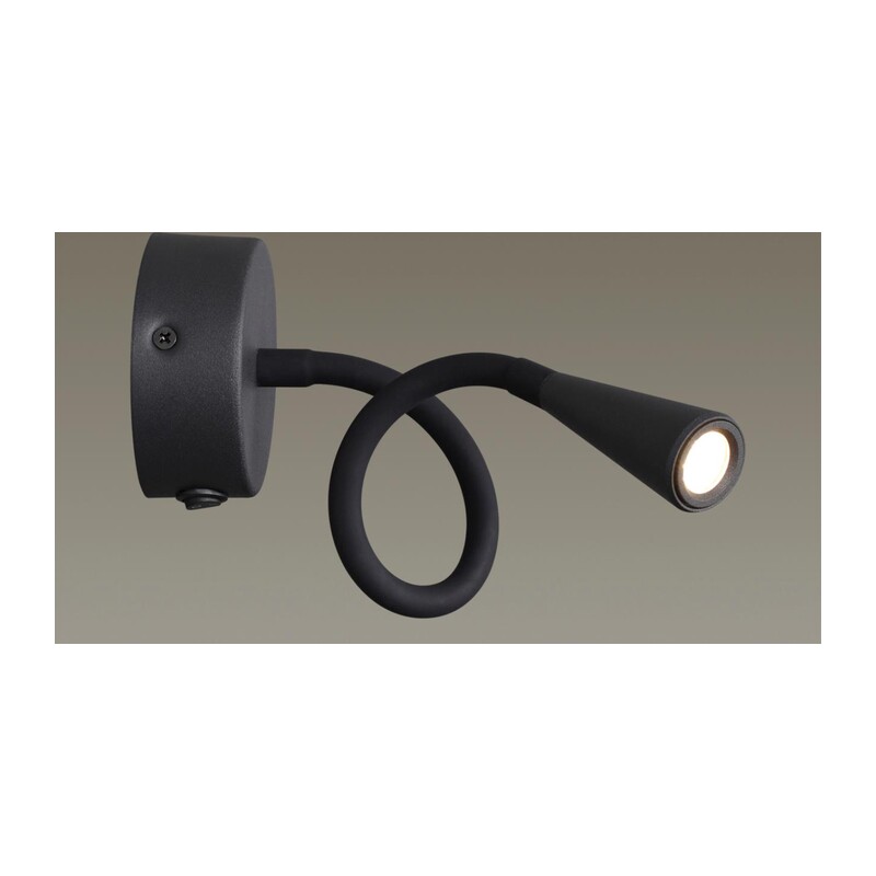 4254/3WL HIGHTECH ODL21 475 черн/металл Настен.светильник выкл на базе IP20 LED 3W 263Лм 3000K ODDS 3