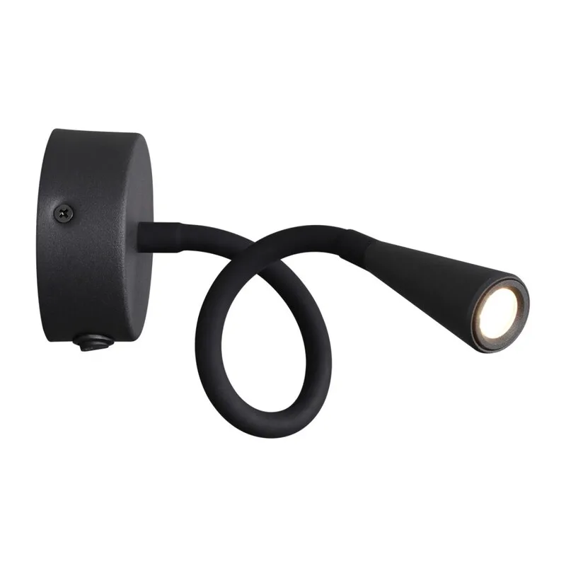 4254/3WL HIGHTECH ODL21 475 черн/металл Настен.светильник выкл на базе IP20 LED 3W 263Лм 3000K ODDS