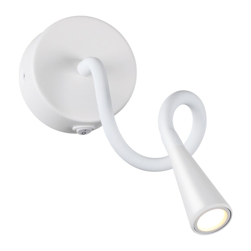 4255/3WL HIGHTECH ODL21 475 белый/металл Настен.светильник выкл на базе IP20 LED 3W 270Лм 3000K ODDS