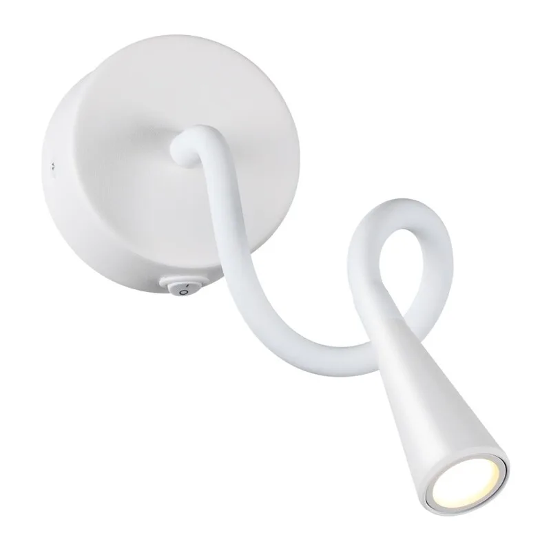 4255/3WL HIGHTECH ODL21 475 белый/металл Настен.светильник выкл на базе IP20 LED 3W 270Лм 3000K ODDS