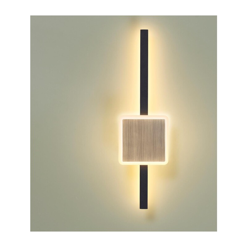 4257/12WL HIGHTECH ODL21 000 черн/бронза/металл Настен.светильник IP20 LED 12W 764Лм 3000K STILO 3
