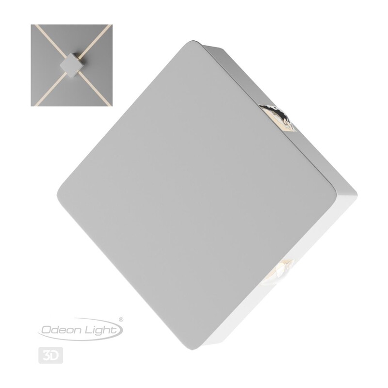 4258/8WL HIGHTECH ODL21 333 белый/металл Настенный светильник IP20 LED 8W 444Лм 3000K VISTA