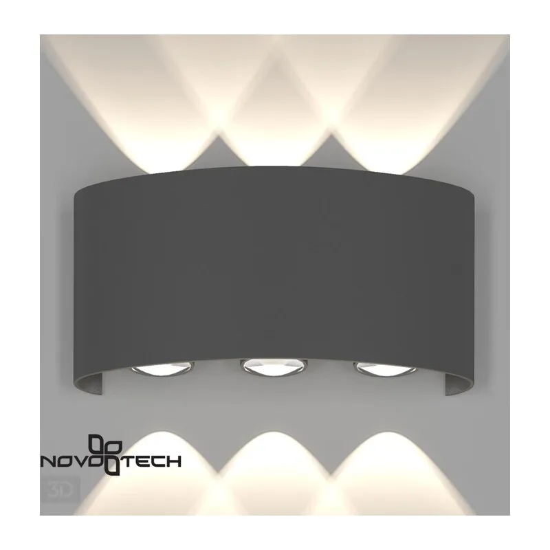 358460 STREET NT20 736 темно-серый  Ландшафтный настенный светильник IP54 LED 4000K 6W 85-265V CALLE 4