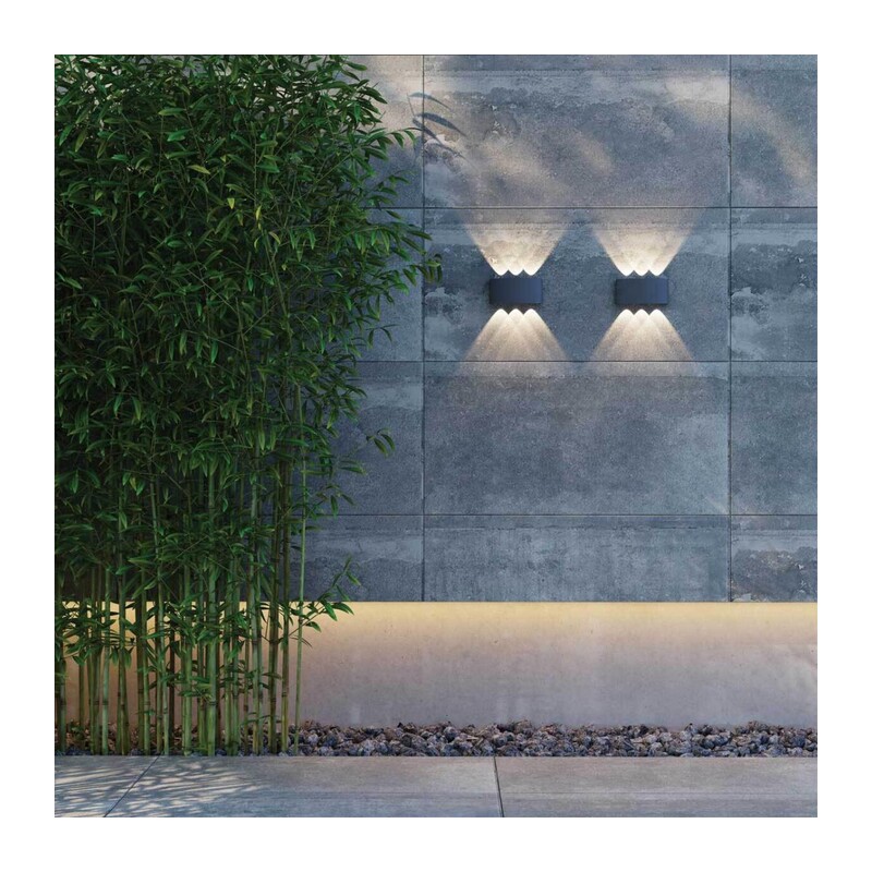 358460 STREET NT20 736 темно-серый  Ландшафтный настенный светильник IP54 LED 4000K 6W 85-265V CALLE 6