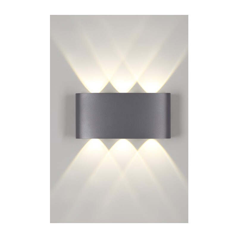 358460 STREET NT20 736 темно-серый  Ландшафтный настенный светильник IP54 LED 4000K 6W 85-265V CALLE