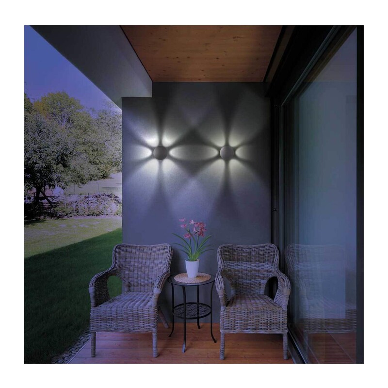 358463 STREET NT20 738 темно-серый  Ландшафтный настенный светильник IP54 LED 4000K 6W 85-265V CALLE 4