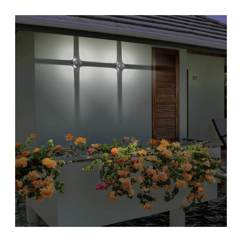 358464 STREET NT20 738 темно-серый  Ландшафтный настенный св-ник IP54 LED 4000K 12W 85-265V  CALLE 4
