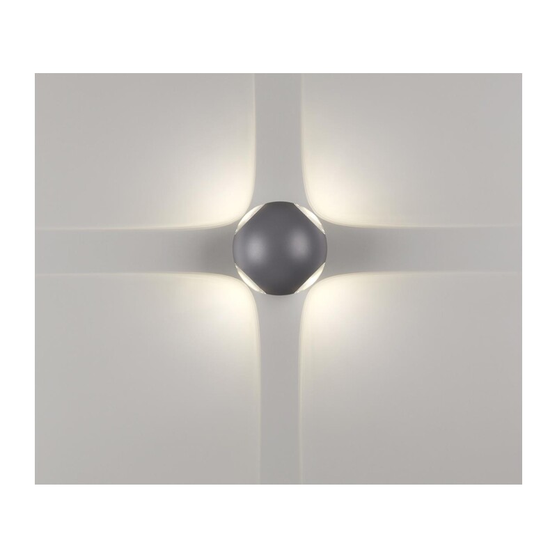 358464 STREET NT20 738 темно-серый  Ландшафтный настенный св-ник IP54 LED 4000K 12W 85-265V  CALLE