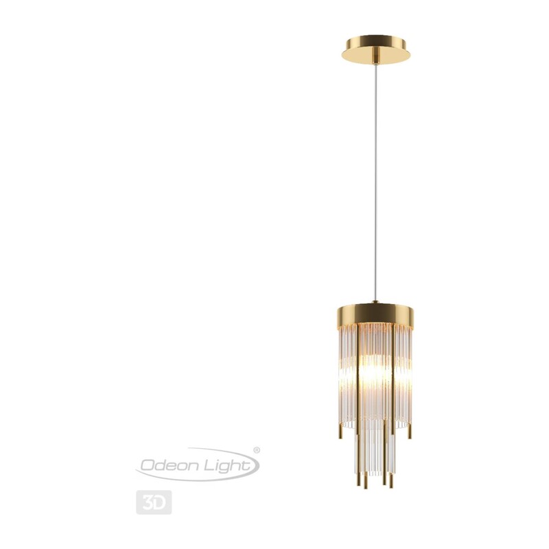4788/1 HALL ODL21 643 золото/металл/стекло Подвес E14 1*40W YORK