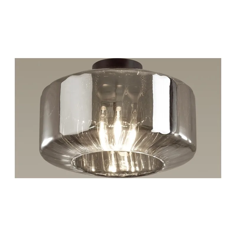 4746/1C PENDANT ODL21 409 дымчатый/черный Светильник потолочный E27 1*60W BINGA