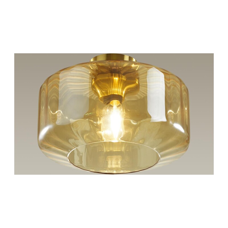4747/1C PENDANT ODL21 409 янтарный/бронзовый Светильник потолочный E27 1*60W BINGA 3