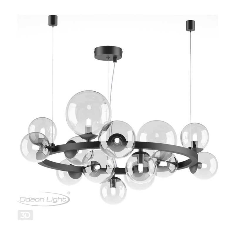 4818/14 MODERN ODL21 535 черный/прозрачный Люстра G9 14*40W TOVI 2