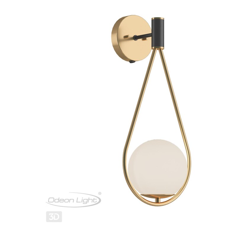 4810/1W PENDANT ODL21 415 золтой/черный/белый Бра с выкл. E14 1*40W FLARI 2