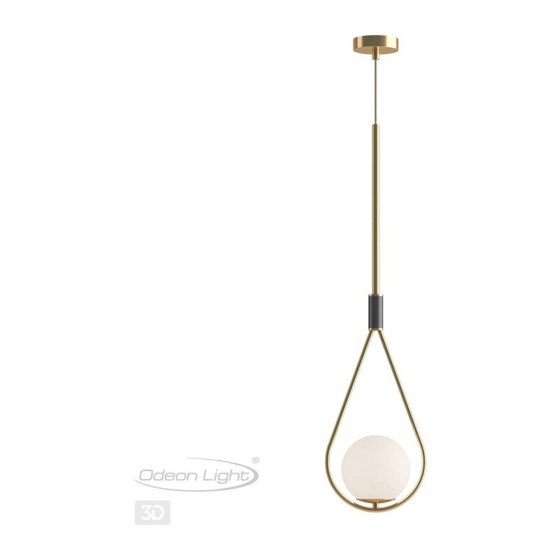4810/1 PENDANT ODL21 415 золтой/черный/белый Подвес E14 1*40W FLARI 2