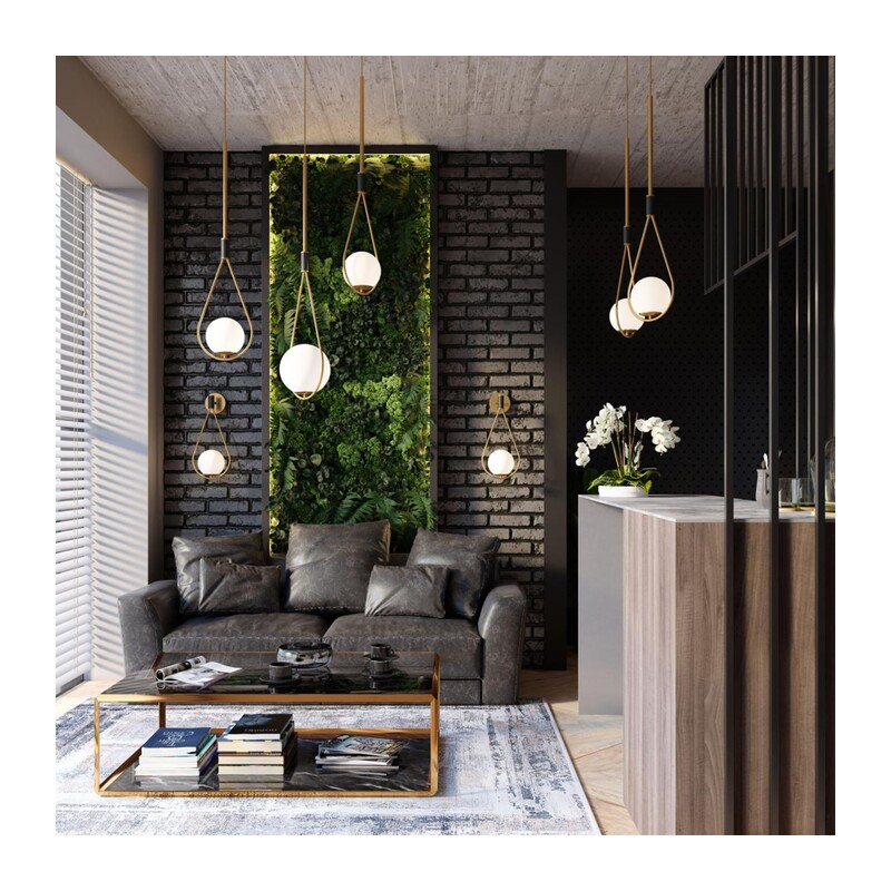 4810/1 PENDANT ODL21 415 золтой/черный/белый Подвес E14 1*40W FLARI 6