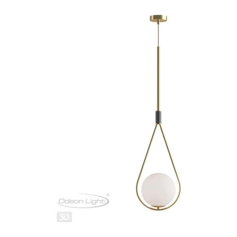 4810/1A PENDANT ODL21 415 золтой/черный/белый Подвес E14 1*40W FLARI 2