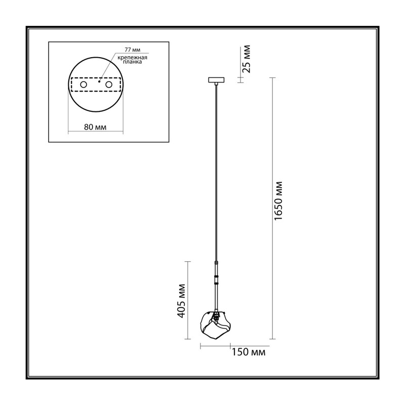 4789/1 LOFT ODL21 421 черный/золотой/прозрачный Подвес G9 1*40W STONO 3
