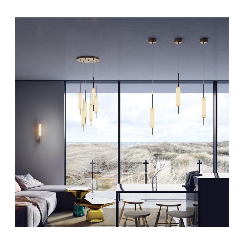 4794/12L PENDANT ODL21 403 бронзовый/белый Подвес LED 12W REEDS 5