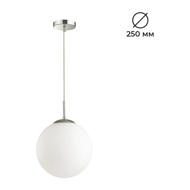 4543/1 SUSPENTIONI LN26 409 хром, белый Подвес E27 60W L провода 1500мм 220V SUMMER
